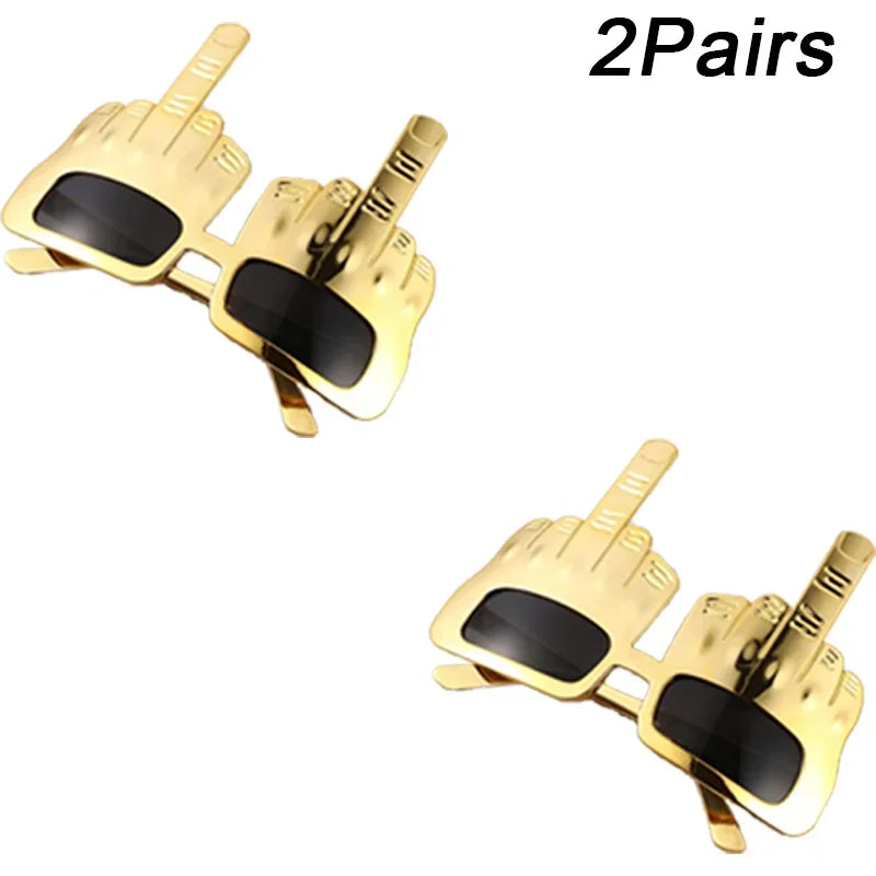 Creative Vertical Middle Finger Glasses, Decorative Props, Funny Sunglasses, Dance Party Props, Performances, Selfies, Glasses
