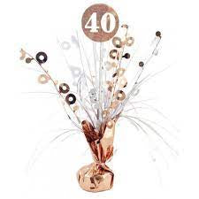 #40 Rose Gold & White Centrepiece Weight 165GM