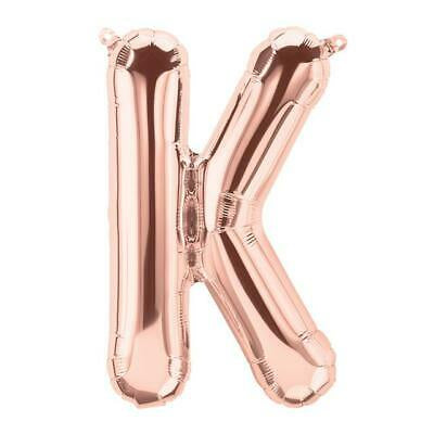 Foil Balloon 16" Letter Rose Gold #K