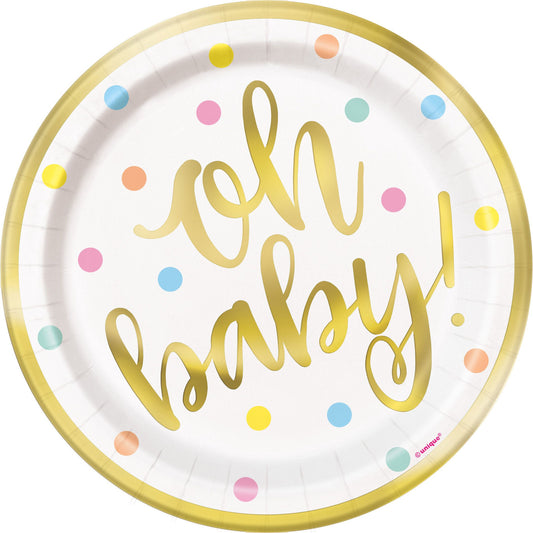 Oh Baby 7'' Plates Pk8