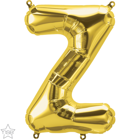 Foil Balloon 16" Letter Gold #Z