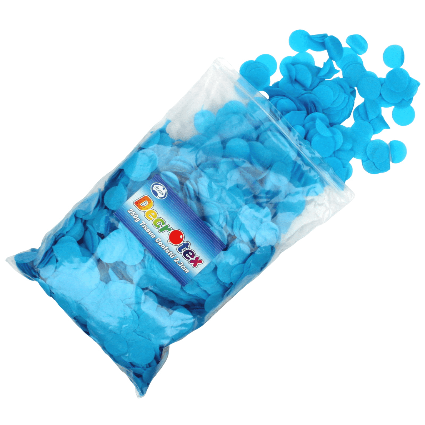 Tissue Paper Confetti 2.3cm Light Blue 250g