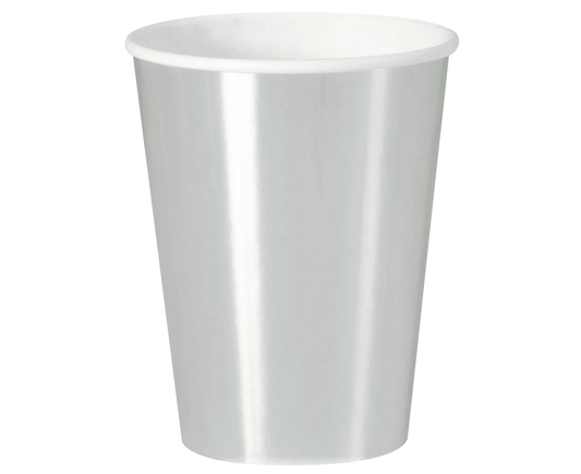 SILVER FOIL CUPS 9OZ PACK OF 8