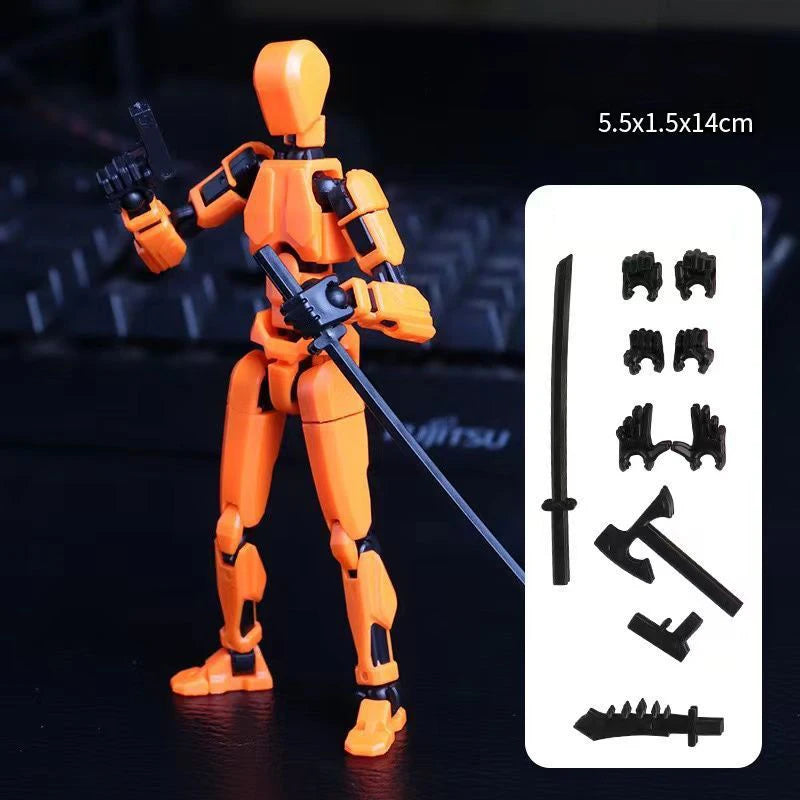 Multi-Jointed Movable Shapeshift Robot 3D Printed Mannequin Dummy 13 Action Figure Full Body Movable Robot Parent-Children Games