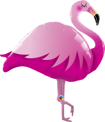 LARGE FOIL SUPERSHAPE BALLOON PINK FLAMINGO 46"
