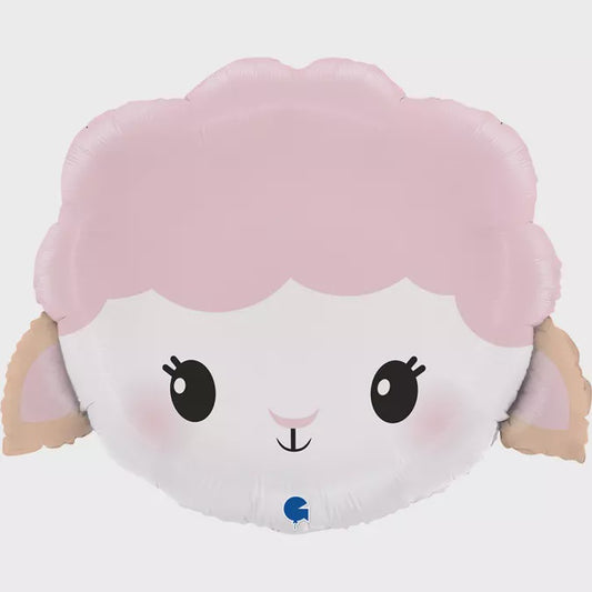 26 Inch Cute Sheep Foil Balloon - Farm Animal Theme Party Decor for Baby Showers & Birthdays