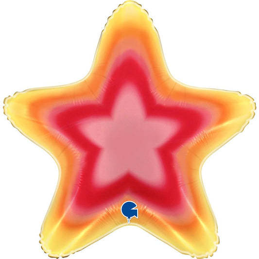 Grabo Foil Shape 51cm (20") Pink Aura Star