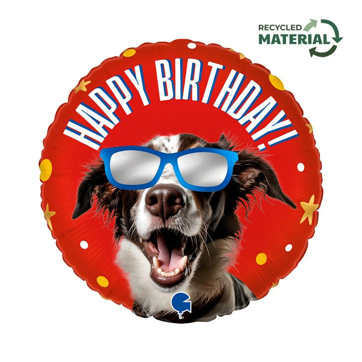 Cool Doggy Birthday Foil Balloon 18" (46cm)