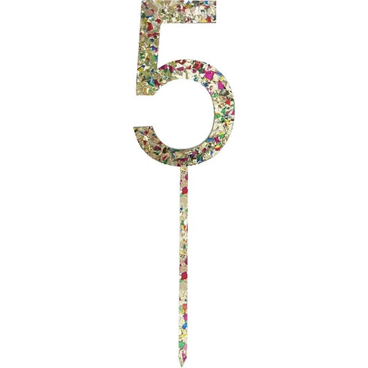 Acrylic Number Cake Topper 5