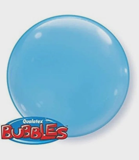 Bubble Balloon 15" (38cm) solid color Blue Pack of 4