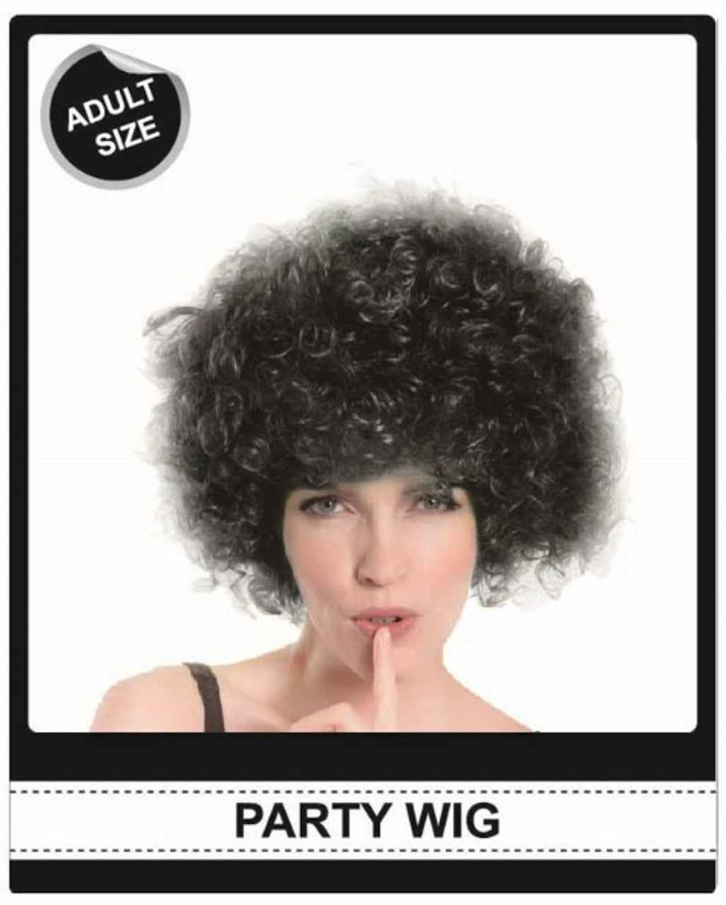 Afro Wig – Black Curly Costume Wig, Adult One Size