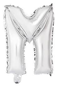 Foil Balloon 35cm Silver M