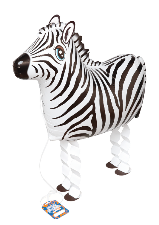 Osampo Walking Foil Balloon Zebra