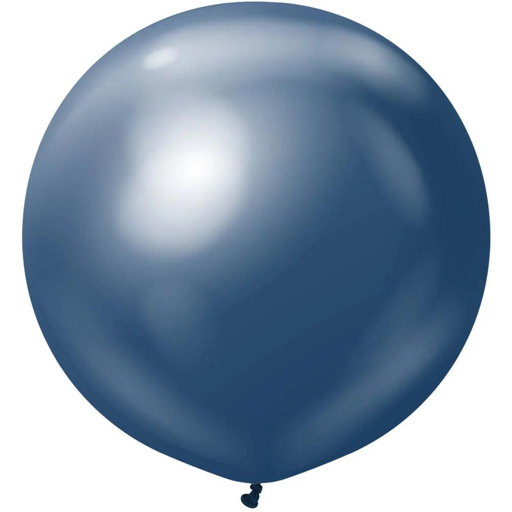 Kalisan Latex Balloons – Mirror Navy 60cm (24") | Pack of 2