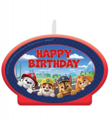 Paw Patrol Adv Birthday Candle