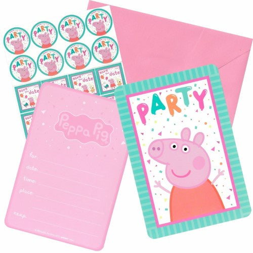 Peppa Pig CNF PC Invites pack of 8
