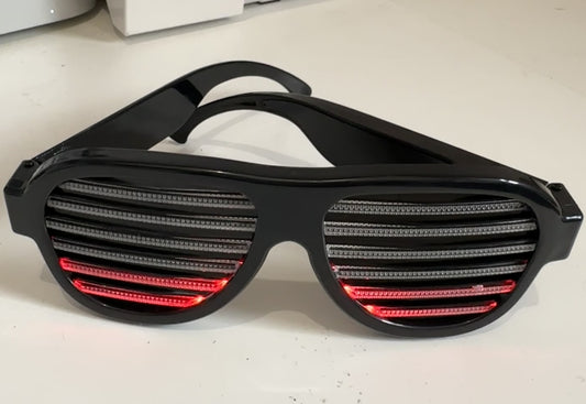 Sound Reactive LED Glasses – Rechargeable Light Up Eyewear for Parties, Festivals & Raves