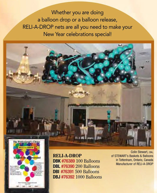 Stewart's Reli-A-Drop Balloon Drop Net 200 Balloons
