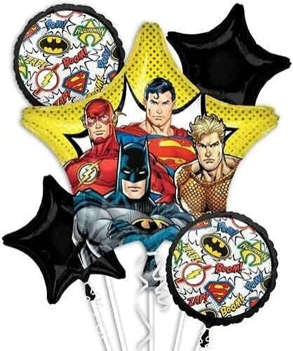 Foil Balloon Bouquet Justice League