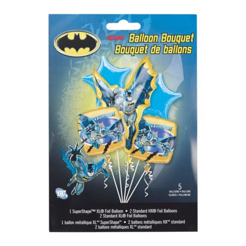 Foil Balloon Bouquet Batman Pack Of 5