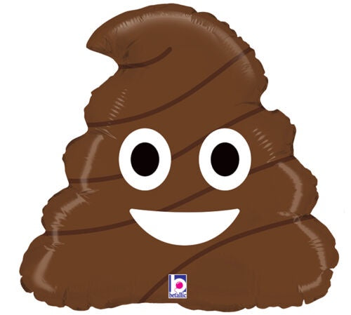 20inch Emoji Poo Foil Balloon
