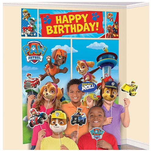 PAW PATROL WALL SCENE SETTER WITH PHOTO PROPS