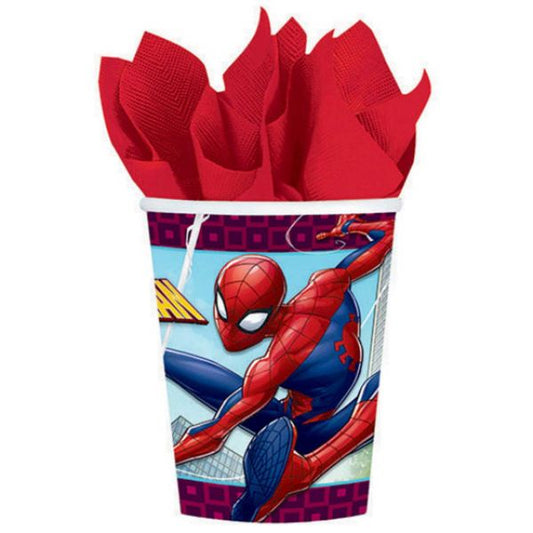 Spiderman World Wide 266ml Paper Cups – Pack of 8