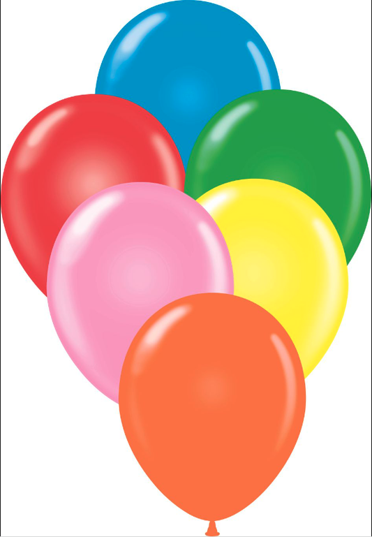 Tuftex Standard Assorted Latex Balloons 28cm Pack of 100