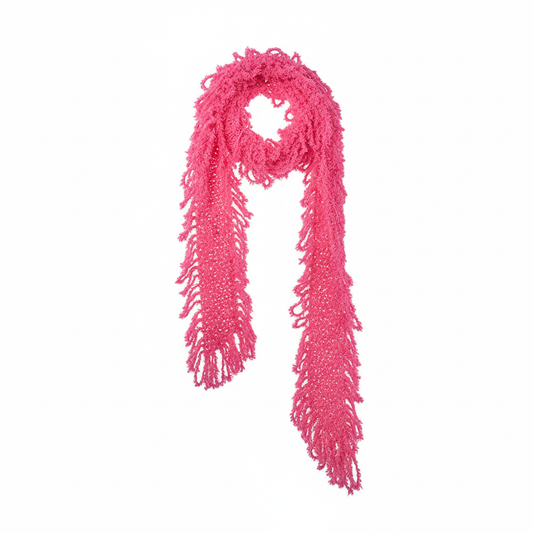 150cm Pink Feather-Style Polyester Boa – Costume, Dance & Party Accessory